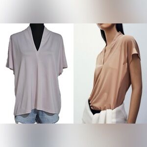 H&M Women's V-Neck Blouse - XL Pink